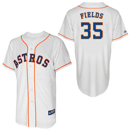 Josh Fields #35 Youth Baseball Jersey-Houston Astros Authentic Home White Cool Base MLB Jersey